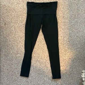 Skinny leg fold over yoga pants